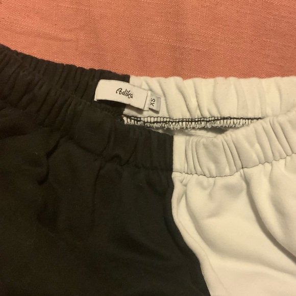 Adika Black/White Sweatpants - Picture 3 of 4